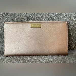 Rose gold Kate spade bifold wallet
